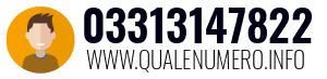 Numero di telefono 03313147822 03313147822