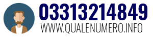 Numero di telefono 03313214849 03313214849