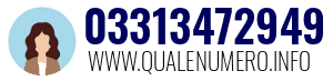 Numero di telefono 03313472949 03313472949