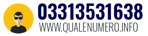 Numero di telefono 03313531638 03313531638