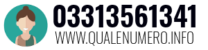 Numero di telefono 03313561341 03313561341