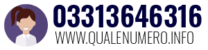 Numero di telefono 03313646316 03313646316