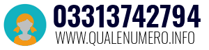 Numero di telefono 03313742794 03313742794
