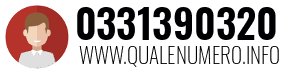 Numero di telefono 0331390320 0331390320