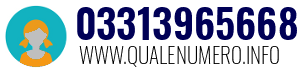 Numero di telefono 03313965668 03313965668