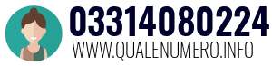 Numero di telefono 03314080224 03314080224