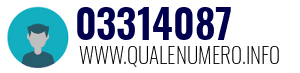 Numero di telefono 03314087 03314087