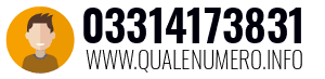 Numero di telefono 03314173831 03314173831
