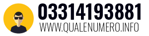 Numero di telefono 03314193881 03314193881