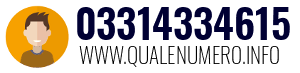 Numero di telefono 03314334615 03314334615
