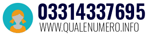 Numero di telefono 03314337695 03314337695