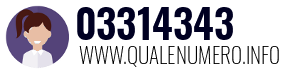 Numero di telefono 03314343 03314343
