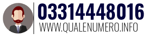 Numero di telefono 03314448016 03314448016