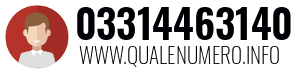 Numero di telefono 03314463140 03314463140