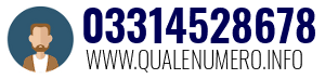Numero di telefono 03314528678 03314528678