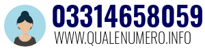 Numero di telefono 03314658059 03314658059