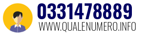 Numero di telefono 0331478889 0331478889