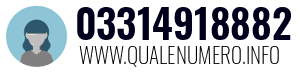 Numero di telefono 03314918882 03314918882