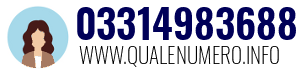 Numero di telefono 03314983688 03314983688