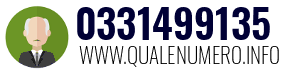 Numero di telefono 0331499135 0331499135
