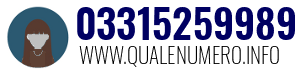 Numero di telefono 03315259989 03315259989