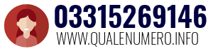 Numero di telefono 03315269146 03315269146