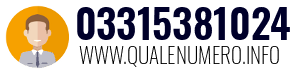 Numero di telefono 03315381024 03315381024