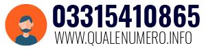 Numero di telefono 03315410865 03315410865