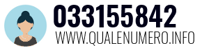 Numero di telefono 033155842 033155842