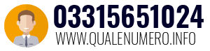 Numero di telefono 03315651024 03315651024