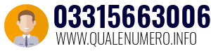 Numero di telefono 03315663006 03315663006