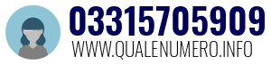 Numero di telefono 03315705909 03315705909
