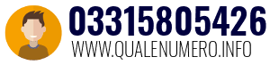 Numero di telefono 03315805426 03315805426