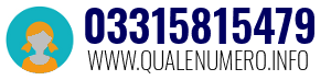 Numero di telefono 03315815479 03315815479
