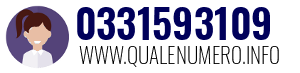 Numero di telefono 0331593109 0331593109