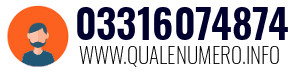 Numero di telefono 03316074874 03316074874