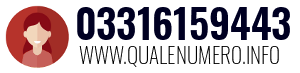 Numero di telefono 03316159443 03316159443