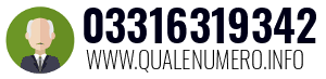 Numero di telefono 03316319342 03316319342