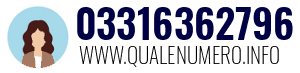 Numero di telefono 03316362796 03316362796
