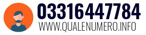 Numero di telefono 03316447784 03316447784
