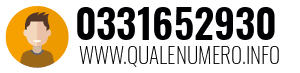 Numero di telefono 0331652930 0331652930