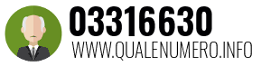 Numero di telefono 03316630 03316630