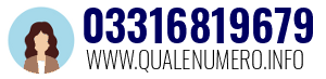 Numero di telefono 03316819679 03316819679