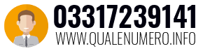 Numero di telefono 03317239141 03317239141