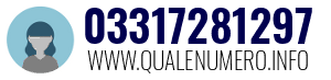 Numero di telefono 03317281297 03317281297