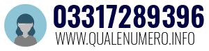Numero di telefono 03317289396 03317289396
