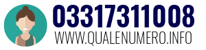 Numero di telefono 03317311008 03317311008