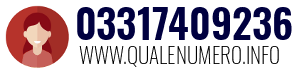 Numero di telefono 03317409236 03317409236