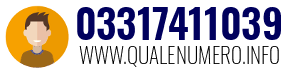 Numero di telefono 03317411039 03317411039