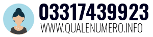 Numero di telefono 03317439923 03317439923